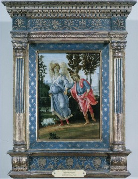 フィリッピーノ・リッピ Painting - トビアスと天使クリスチャン・フィリッピーノ・リッピ